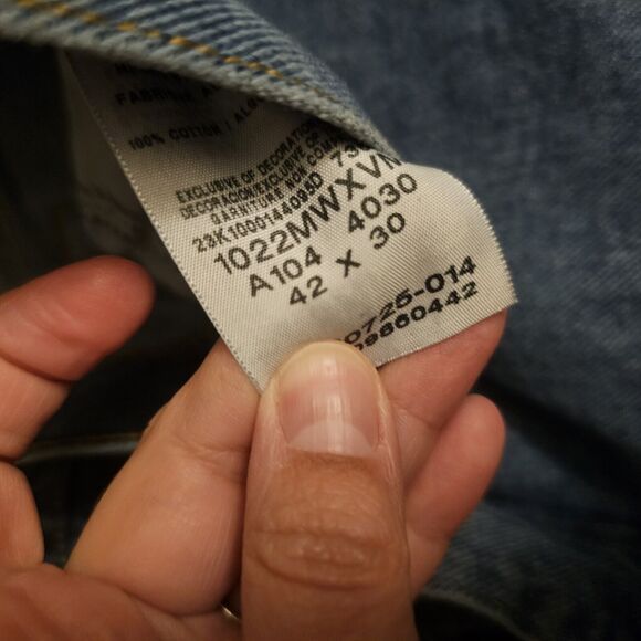 WRANGLER 20X Men's 42x30 Style 22 Denim Jeans - Picture 7 of 7